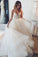 Summer Tulle V-Neck Garden Elegant Bridal Gowns Chiffon Wedding Gowns