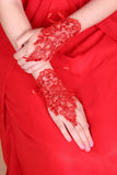 Lace Wrist Length Bridal Gloves