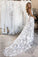 Summer Lace Backless Simple V Neck Ivory Spaghetti Straps Beach Wedding Dresses