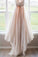 Sweetheart A-line Tulle Charming Lace Strapless Pink Sleeveless Backless Long Prom Dresses
