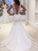 Trumpet/Mermaid Sleeveless Court Train V-neck Applique Lace Wedding Dresses TPP0006223