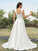 A-Line/Princess Satin Ruched Off-the-Shoulder Sleeveless Sweep/Brush Train Wedding Dresses TPP0005982