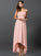 A-Line/Princess Strapless Sleeveless High Low Chiffon Bridesmaid Dresses TPP0005340