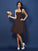 A-Line/Princess Strapless Hand-Made Flower Sleeveless Short Chiffon Bridesmaid Dresses TPP0005782