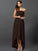 A-Line/Princess Strapless Sleeveless High Low Chiffon Bridesmaid Dresses TPP0005340